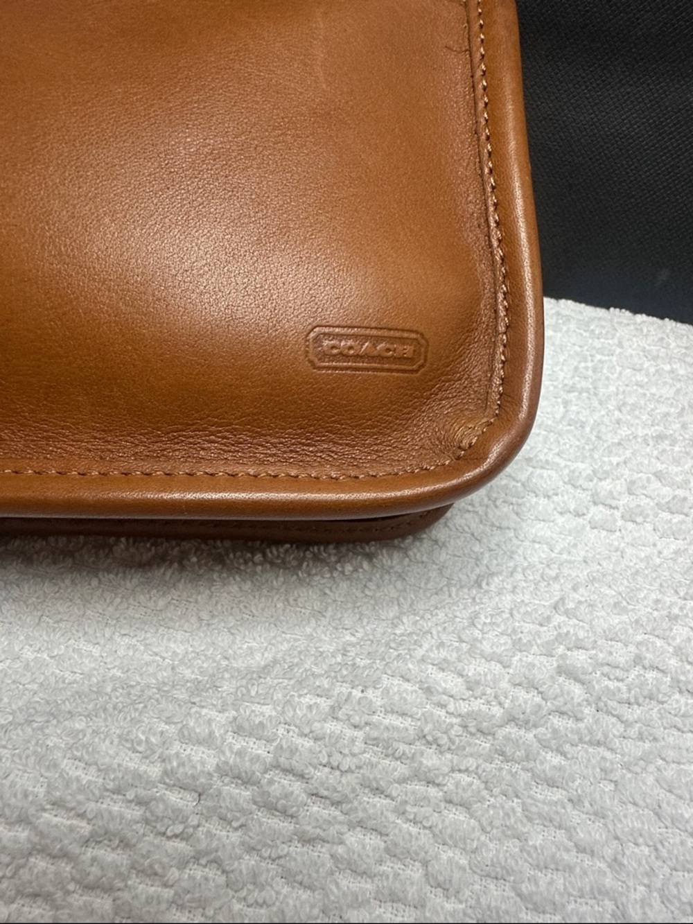 Icon Coach Makeup brown Leather Bag - Picture 7 of 9
